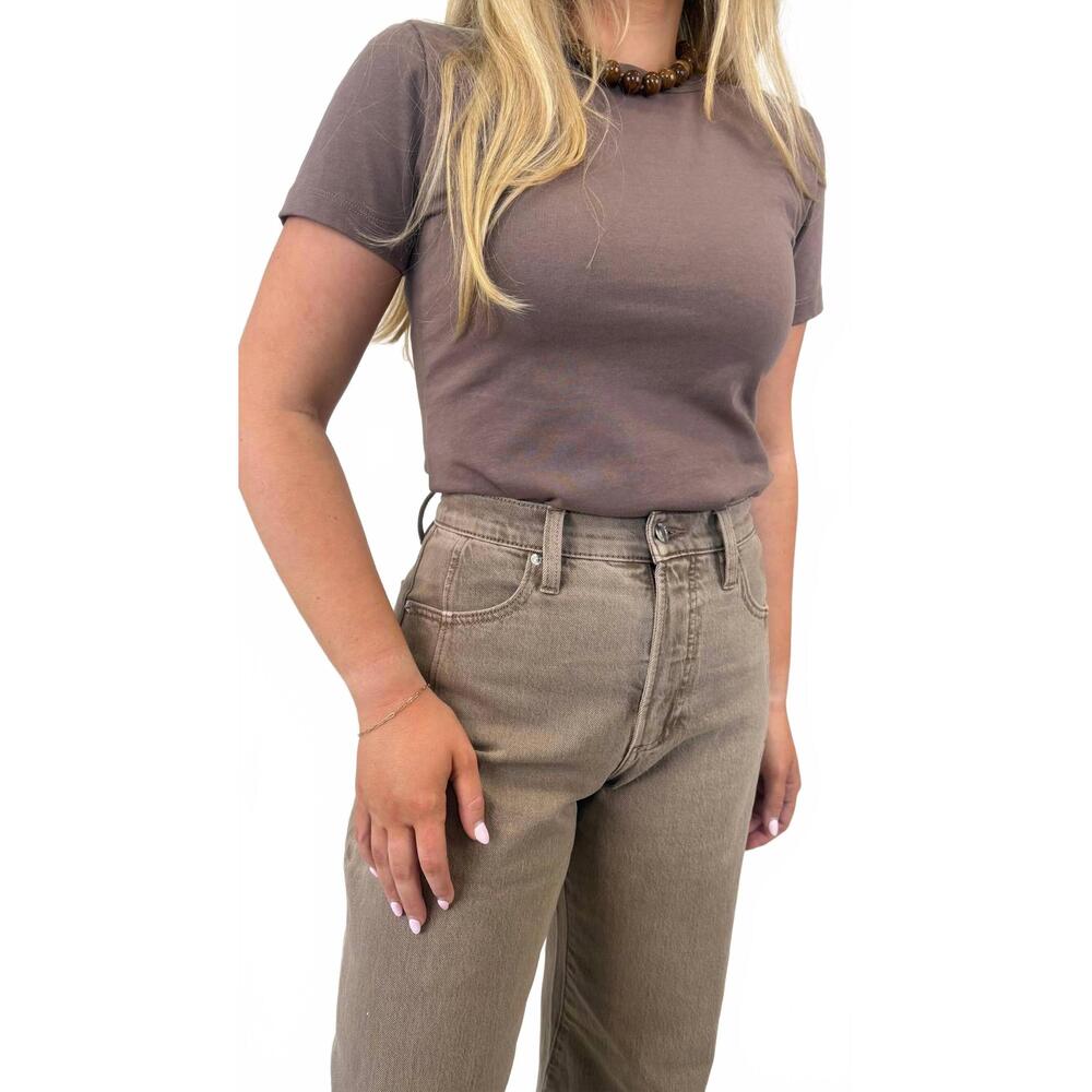 NEW PISTOLA alba baby tee top in mink - Picture 4 of 4